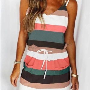 Mini dress with pockets